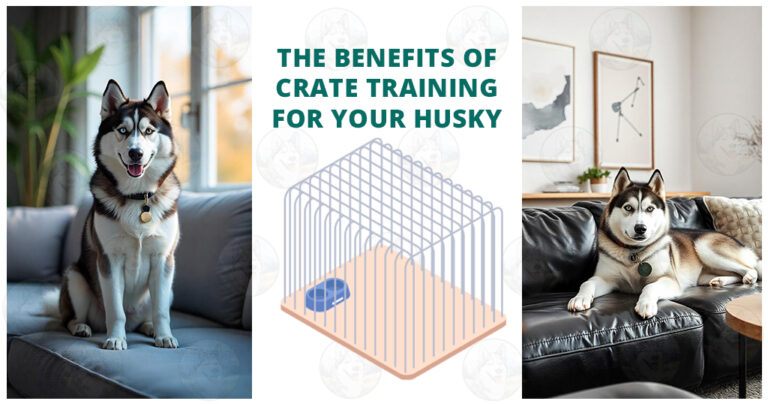 The benefits of crate training for your Husky