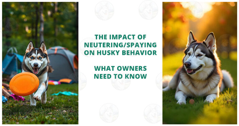 The impact of neutering or spaying on Husky behavior: how these procedures can affect your dog's temperament