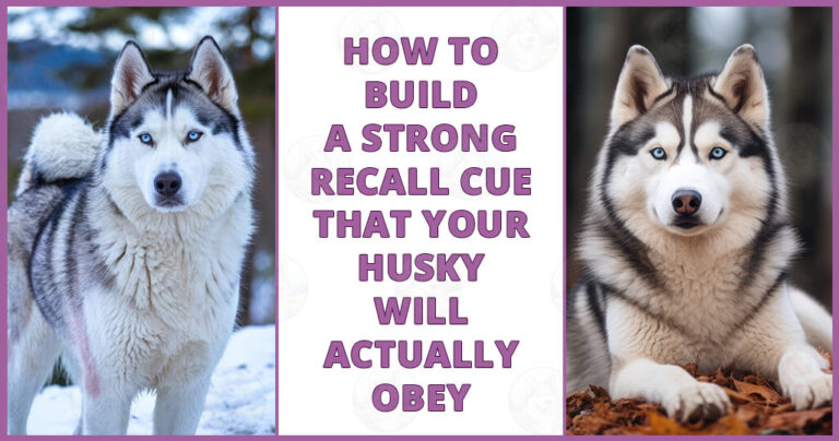 How to build a strong recall cue that your Husky will actually obey