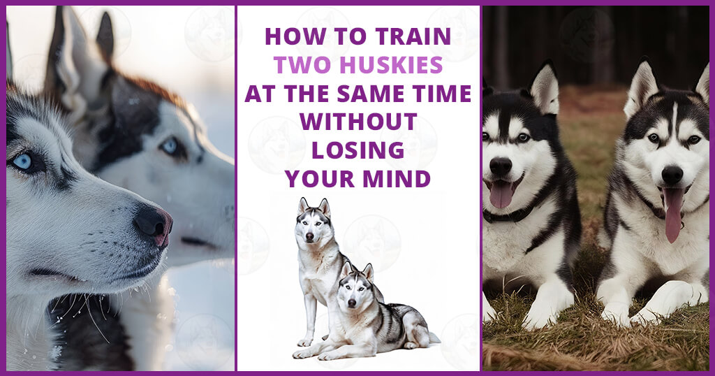 How to train two Huskies at the same time without losing your mind How to train two Huskies at the same time without losing your mind